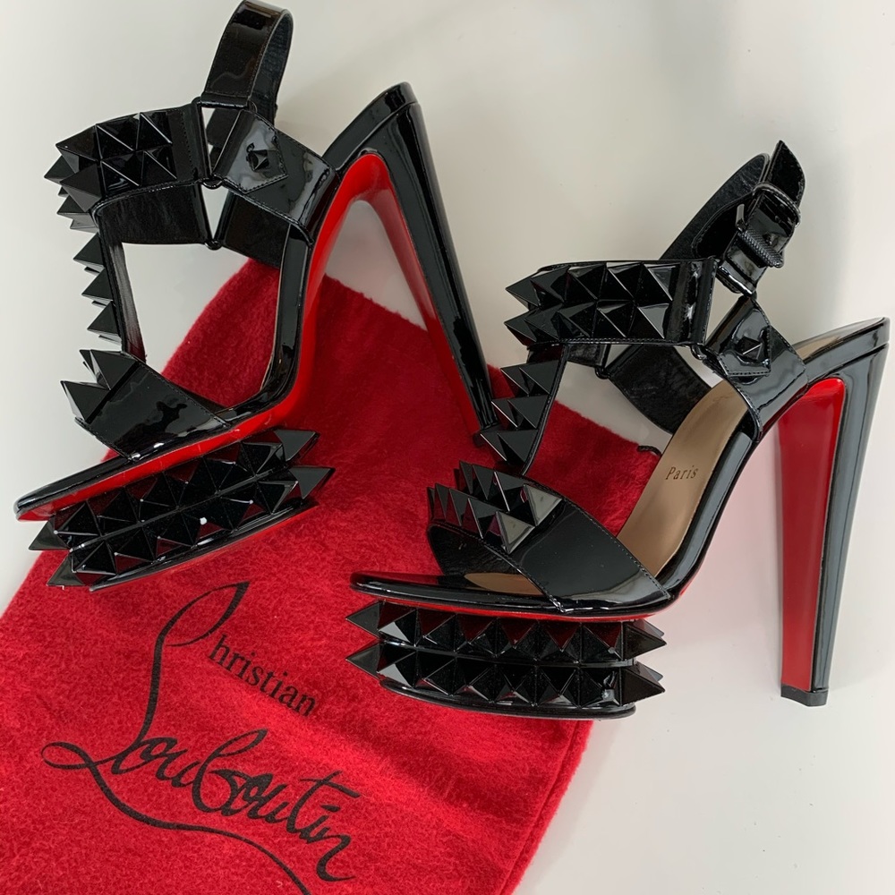 Christian Louboutin Black and Red Heels